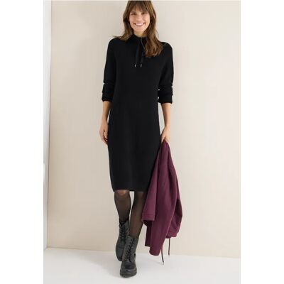 cecil Cosy Rippstruktur Kleid - Schwarz - Damen - Size: XL XS L XXL cecil Cosy Rippstruktur Kleid - Schwarz - Damen - Size: XL XS L XXL