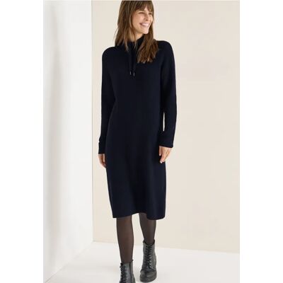 cecil Cosy Rippstruktur Kleid - Blau - Damen - Size: L S XL M XXL cecil Cosy Rippstruktur Kleid - Blau - Damen - Size: L S XL M XXL