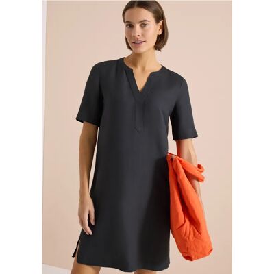 cecil Knielanges Kleid aus Leinenmix - Grau - Damen - Size: XXL S M XL XS L cecil Knielanges Kleid aus Leinenmix - Grau - Damen - Size: XXL S M XL XS L