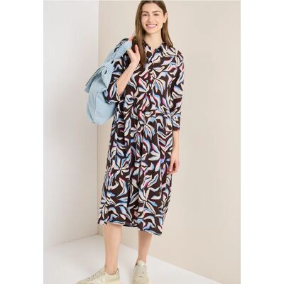 cecil Midi-Kleid mit Print und Taschen - Braun - Damen - Size: XXL XL M XS S L cecil Midi-Kleid mit Print und Taschen - Braun - Damen - Size: XXL XL M XS S L
