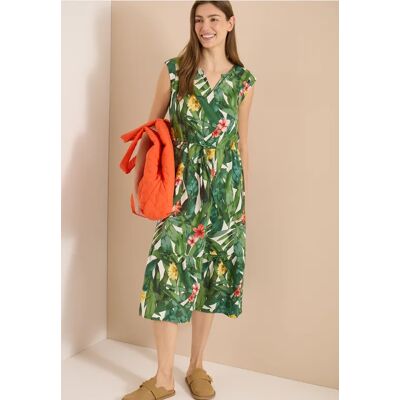 cecil Midi-Kleid mit floralem Muster - Grün - Damen - Size: L 3XL XL XXL cecil Midi-Kleid mit floralem Muster - Grün - Damen - Size: L 3XL XL XXL