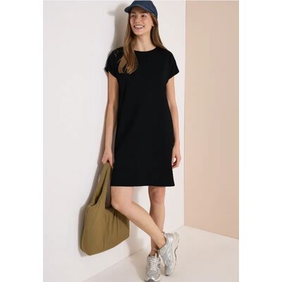 cecil Knielanges Kleid aus Jersey - Schwarz - Damen - Size: S XL XS L XXL cecil Knielanges Kleid aus Jersey - Schwarz - Damen - Size: S XL XS L XXL