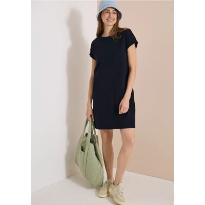 cecil Knielanges Kleid aus Jersey - Blau - Damen - Size: XL XS XXL L cecil Knielanges Kleid aus Jersey - Blau - Damen - Size: XL XS XXL L