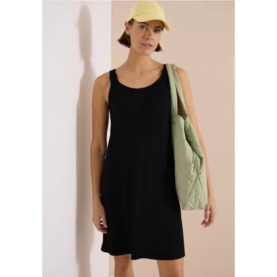 cecil Knielanges Kleid mit Knotendetail - Schwarz - Damen - Size: M 3XL XXL S XL L cecil Knielanges Kleid mit Knotendetail - Schwarz - Damen - Size: M 3XL XXL S XL L