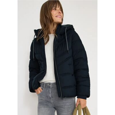 cecil Steppjacke mit Kapuze - Blau - Damen - Size: L XL cecil Steppjacke mit Kapuze - Blau - Damen - Size: L XL