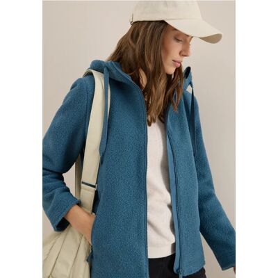 cecil Kurze Wolloptik-Jacke - Blau - Damen - Size: XS XXL M L XL cecil Kurze Wolloptik-Jacke - Blau - Damen - Size: XS XXL M L XL