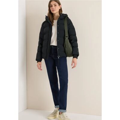 cecil Sportive Jacke mit Kapuze - Schwarz - Damen - Size: XL M XS XXL L cecil Sportive Jacke mit Kapuze - Schwarz - Damen - Size: XL M XS XXL L