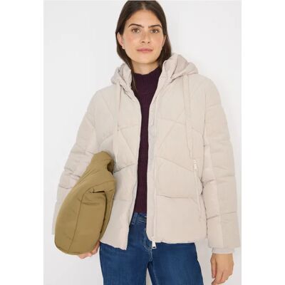 cecil Puffer Jacke mit Cord-Mix - Weiß - Damen - Size: L S XXL XL cecil Puffer Jacke mit Cord-Mix - Weiß - Damen - Size: L S XXL XL