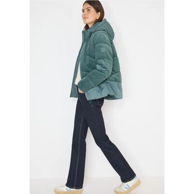cecil Puffer Jacke mit Cord-Mix - Grün - Damen - Size: S XL L XXL cecil Puffer Jacke mit Cord-Mix - Grün - Damen - Size: S XL L XXL