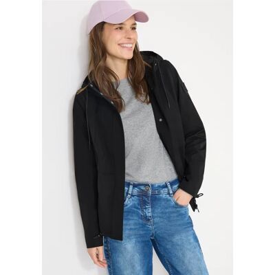 cecil Windbreaker mit Hoodie - Schwarz - Damen - Size: M XXL XL L XS cecil Windbreaker mit Hoodie - Schwarz - Damen - Size: M XXL XL L XS