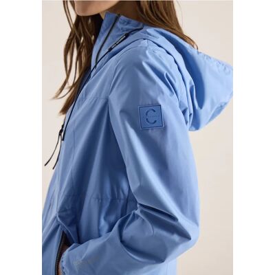 cecil Jacke mit Kapuze und Tunnelzug - Blau - Damen - Size: L M XL S XS cecil Jacke mit Kapuze und Tunnelzug - Blau - Damen - Size: L M XL S XS