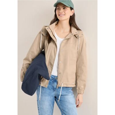 cecil Jacke mit Kapuze und Tunnelzug - Beige - Damen - Size: S L M XXL XL XS cecil Jacke mit Kapuze und Tunnelzug - Beige - Damen - Size: S L M XXL XL XS