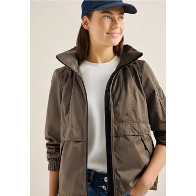 cecil Jacke mit verstaubarer Kapuze - Braun - Damen - Size: L M XXL S XL cecil Jacke mit verstaubarer Kapuze - Braun - Damen - Size: L M XXL S XL