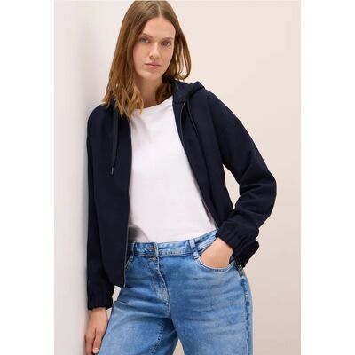 cecil Blouson in Wolloptik - Blau - Damen - Size: L XL XXL XS S cecil Blouson in Wolloptik - Blau - Damen - Size: L XL XXL XS S