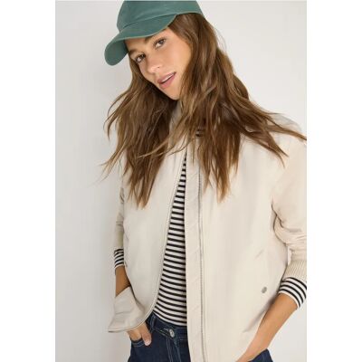 cecil Sportiver Blouson - Beige - Damen - Size: XXL XS M S XL L cecil Sportiver Blouson - Beige - Damen - Size: XXL XS M S XL L