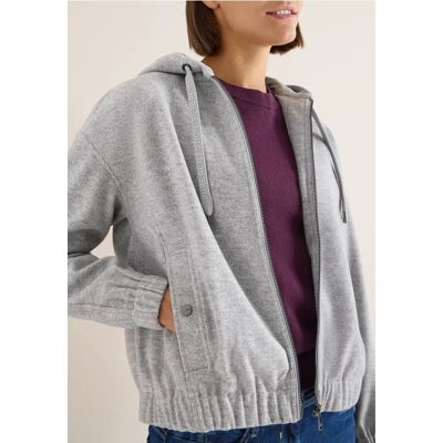cecil Hoodie Blouson in Wolloptik - Grau - Damen - Size: XXL XL L cecil Hoodie Blouson in Wolloptik - Grau - Damen - Size: XXL XL L
