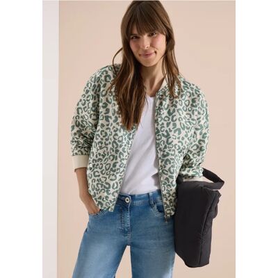cecil Blouson im Leo-Look aus Leinenmix - Beige - Damen - Size: M L XXL XL S cecil Blouson im Leo-Look aus Leinenmix - Beige - Damen - Size: M L XXL XL S