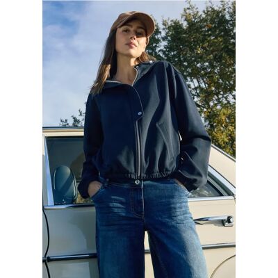 cecil Moderner Blouson - Blau - Damen - Size: S M XS XXL XL L cecil Moderner Blouson - Blau - Damen - Size: S M XS XXL XL L