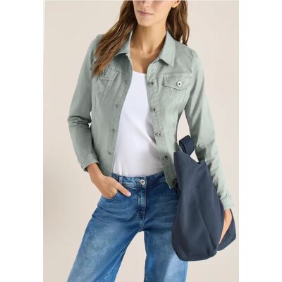 cecil Jeansjacke mit Brusttaschen und Knöpfen - Grün - Damen - Size: S XS XL M XXL L cecil Jeansjacke mit Brusttaschen und Knöpfen - Grün - Damen - Size: S XS XL M XXL L