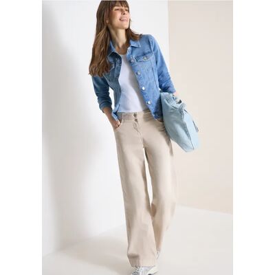 cecil Jeansjacke mit Brusttaschen und Knöpfen - Blau - Damen - Size: M XXL S XL XS L cecil Jeansjacke mit Brusttaschen und Knöpfen - Blau - Damen - Size: M XXL S XL XS L