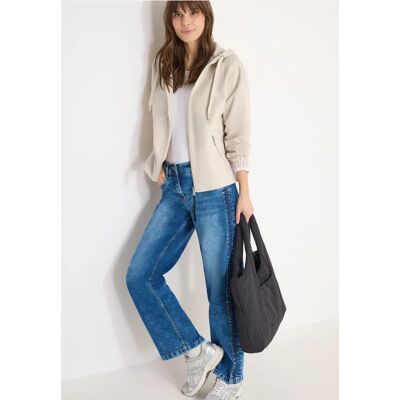 cecil Jacke aus Baumwollmix mit Kapuze - Beige - Damen - Size: L XS XXL M XL cecil Jacke aus Baumwollmix mit Kapuze - Beige - Damen - Size: L XS XXL M XL