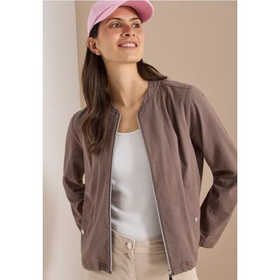 cecil Blouson in Seersuckerqualität mit Zipper - Beige - Damen - Size: M XL L S XS XXL cecil Blouson in Seersuckerqualität mit Zipper - Beige - Damen - Size: M XL L S XS XXL