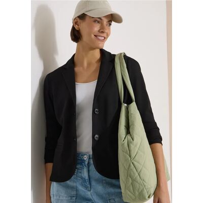 cecil Basic Blazer mit Reverskragen und Knöpfen - Schwarz - Damen - Size: 3XL XXL S M XS XL L cecil Basic Blazer mit Reverskragen und Knöpfen - Schwarz - Damen - Size: 3XL XXL S M XS XL L