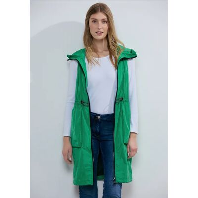 cecil Longweste mit Mesh - Grün - Damen - Size: L XS S XXL XL M cecil Longweste mit Mesh - Grün - Damen - Size: L XS S XXL XL M