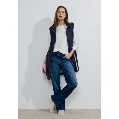 cecil Moderne Trench-Weste - Blau - Damen - Size: S XS L M XL XXL cecil Moderne Trench-Weste - Blau - Damen - Size: S XS L M XL XXL