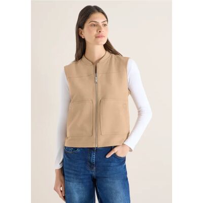 cecil Blouson Weste - Beige - Damen - Size: S XL XXL M XS L cecil Blouson Weste - Beige - Damen - Size: S XL XXL M XS L