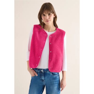 cecil Weste aus Teddy-Material mit Rundhals - Pink - Damen - Size: M XL XXL L cecil Weste aus Teddy-Material mit Rundhals - Pink - Damen - Size: M XL XXL L