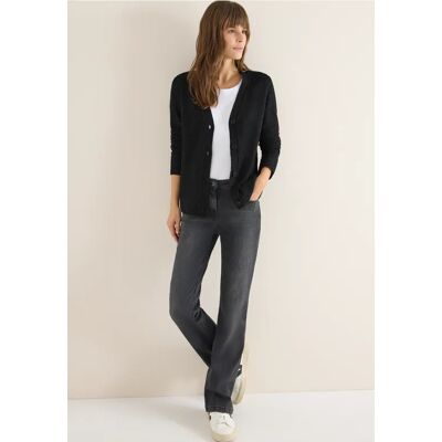 cecil Softer V-Neck Cardigan - Schwarz - Damen - Size: M S XL XS XXL L cecil Softer V-Neck Cardigan - Schwarz - Damen - Size: M S XL XS XXL L