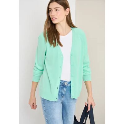 cecil Basic Cardigan mit V-Neck und Knöpfen - Grün - Damen - Size: S L XL M XS 3XL XXL cecil Basic Cardigan mit V-Neck und Knöpfen - Grün - Damen - Size: S L XL M XS 3XL XXL