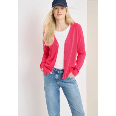 cecil Basic Cardigan mit V-Neck und Knöpfen - Rot - Damen - Size: XL M XXL L cecil Basic Cardigan mit V-Neck und Knöpfen - Rot - Damen - Size: XL M XXL L