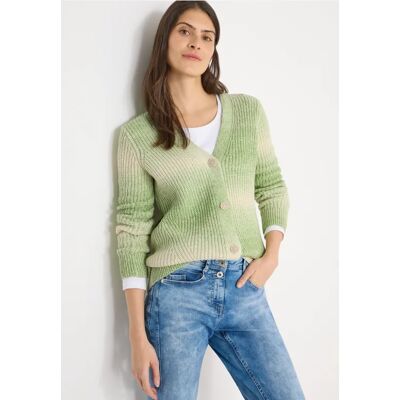 cecil Space Dye V-Neck Cardigan - Grün - Damen - Size: XL M XXL S XS L cecil Space Dye V-Neck Cardigan - Grün - Damen - Size: XL M XXL S XS L