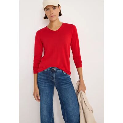cecil Basic Pullover - Rot - Damen - Size: L XS XXL M S XL cecil Basic Pullover - Rot - Damen - Size: L XS XXL M S XL
