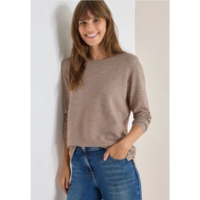 cecil Rundhals Strukturpullover - Beige - Damen - Size: XL XS M XXL L S cecil Rundhals Strukturpullover - Beige - Damen - Size: XL XS M XXL L S