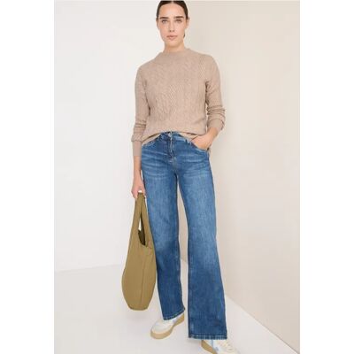 cecil Pullover mit Zopfmuster - Beige - Damen - Size: L M XXL XL cecil Pullover mit Zopfmuster - Beige - Damen - Size: L M XXL XL