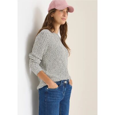 cecil Gemusterter Strickpullover - Blau - Damen - Size: XL XXL L cecil Gemusterter Strickpullover - Blau - Damen - Size: XL XXL L