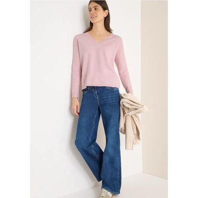 cecil Kuscheliger V-Neck Pullover - Rosa - Damen - Size: M XXL XL L cecil Kuscheliger V-Neck Pullover - Rosa - Damen - Size: M XXL XL L