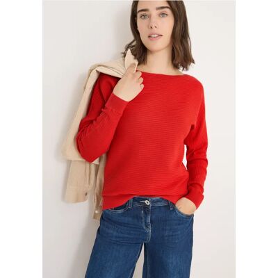 cecil Cosy Strukturmix Dolman - Orange - Damen - Size: XXL XS M L XL S cecil Cosy Strukturmix Dolman - Orange - Damen - Size: XXL XS M L XL S