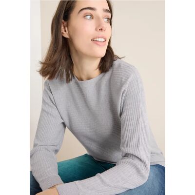 cecil Cosy Strukturmix Dolman - Grau - Damen - Size: XS XXL S XL M L cecil Cosy Strukturmix Dolman - Grau - Damen - Size: XS XXL S XL M L