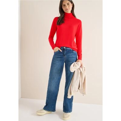 cecil Basic Rollkragenpullover - Orange - Damen - Size: M XL XXL L S XS cecil Basic Rollkragenpullover - Orange - Damen - Size: M XL XXL L S XS
