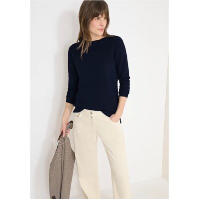 cecil Strukturpullover - Blau - Damen - Size: S XL L XXL XS M cecil Strukturpullover - Blau - Damen - Size: S XL L XXL XS M