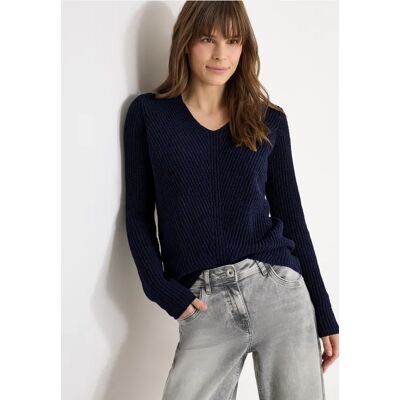 cecil Strukturpullover - Blau - Damen - Size: XL M S L XS XXL cecil Strukturpullover - Blau - Damen - Size: XL M S L XS XXL