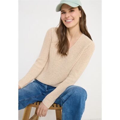 cecil Strukturpullover - Beige - Damen - Size: XL S L M XXL cecil Strukturpullover - Beige - Damen - Size: XL S L M XXL