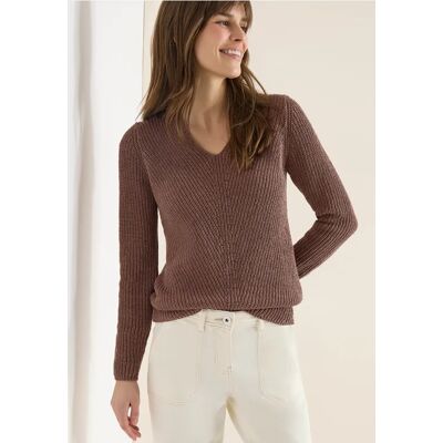 cecil Strukturpullover - Braun - Damen - Size: L XXL XL cecil Strukturpullover - Braun - Damen - Size: L XXL XL