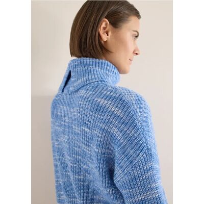 cecil Space Dye Rollkragenpullover - Blau - Damen - Size: XXL L S M XS XL cecil Space Dye Rollkragenpullover - Blau - Damen - Size: XXL L S M XS XL