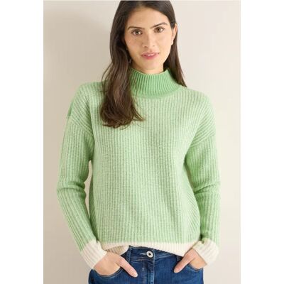 cecil Softer Mouline Pullover - Grün - Damen - Size: 3XL XL XS L M XXL S cecil Softer Mouline Pullover - Grün - Damen - Size: 3XL XL XS L M XXL S