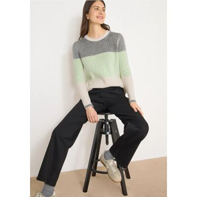 cecil Softer Streifen Pullover - Grün - Damen - Size: M 3XL XXL S XS L XL cecil Softer Streifen Pullover - Grün - Damen - Size: M 3XL XXL S XS L XL